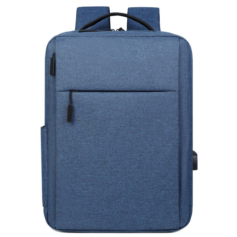 Men's Business Backpack made of high-quality nylon, designed for 15.6-inch laptops, featuring multiple pockets and comfortable shoulder straps.