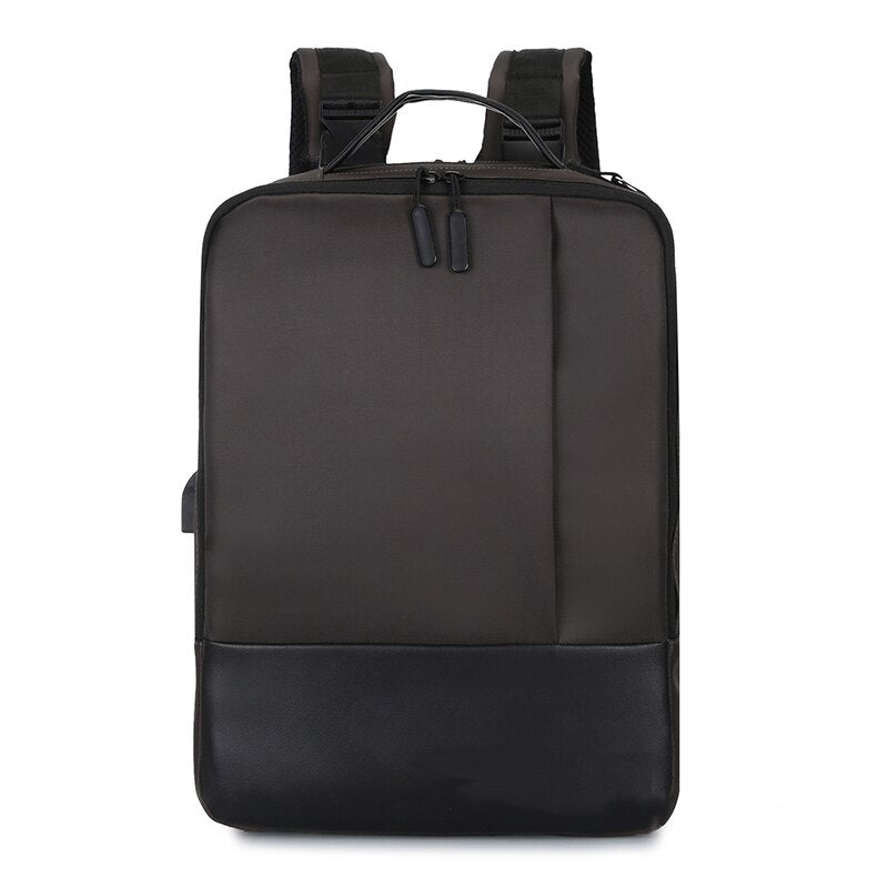 Men's Fashion Business Backpack made of high-quality nylon, featuring multiple compartments and a sleek design, ideal for carrying laptops and essentials.