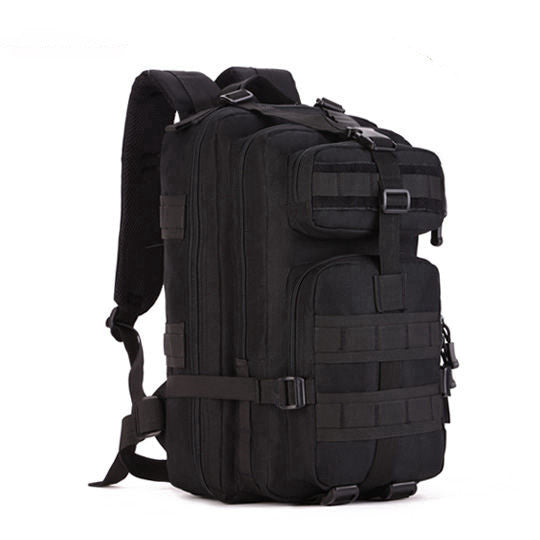 Men's Tactical Outdoor Travel Backpack in digital camouflage, showcasing its durable 600D polyester material and spacious design.