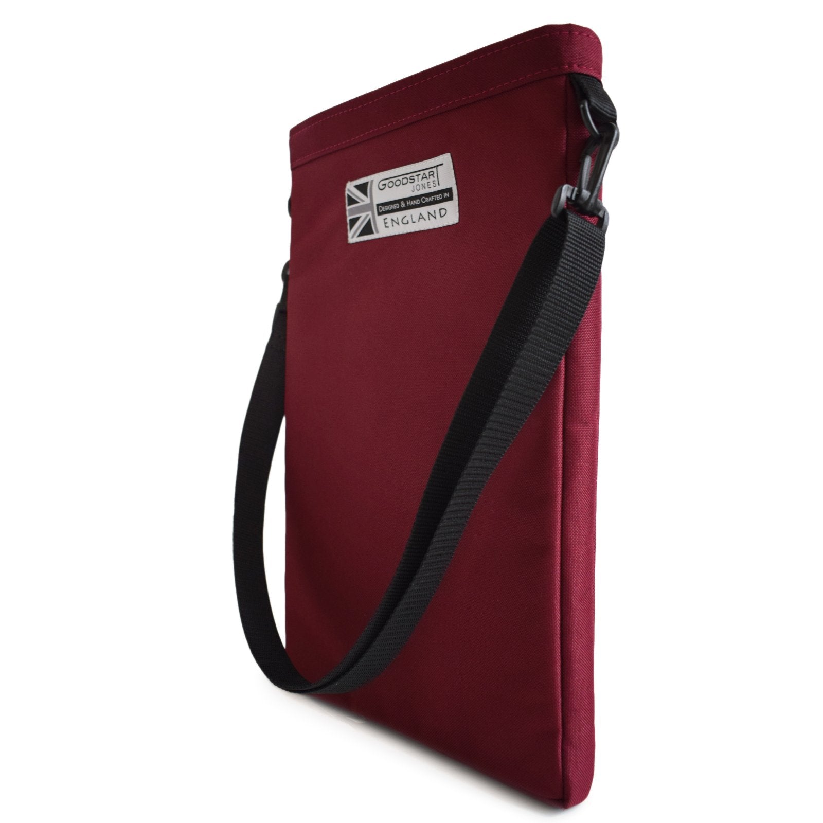 MERCHANT Backpack in Wine Red showcasing its stylish roll-top design and durable materials.