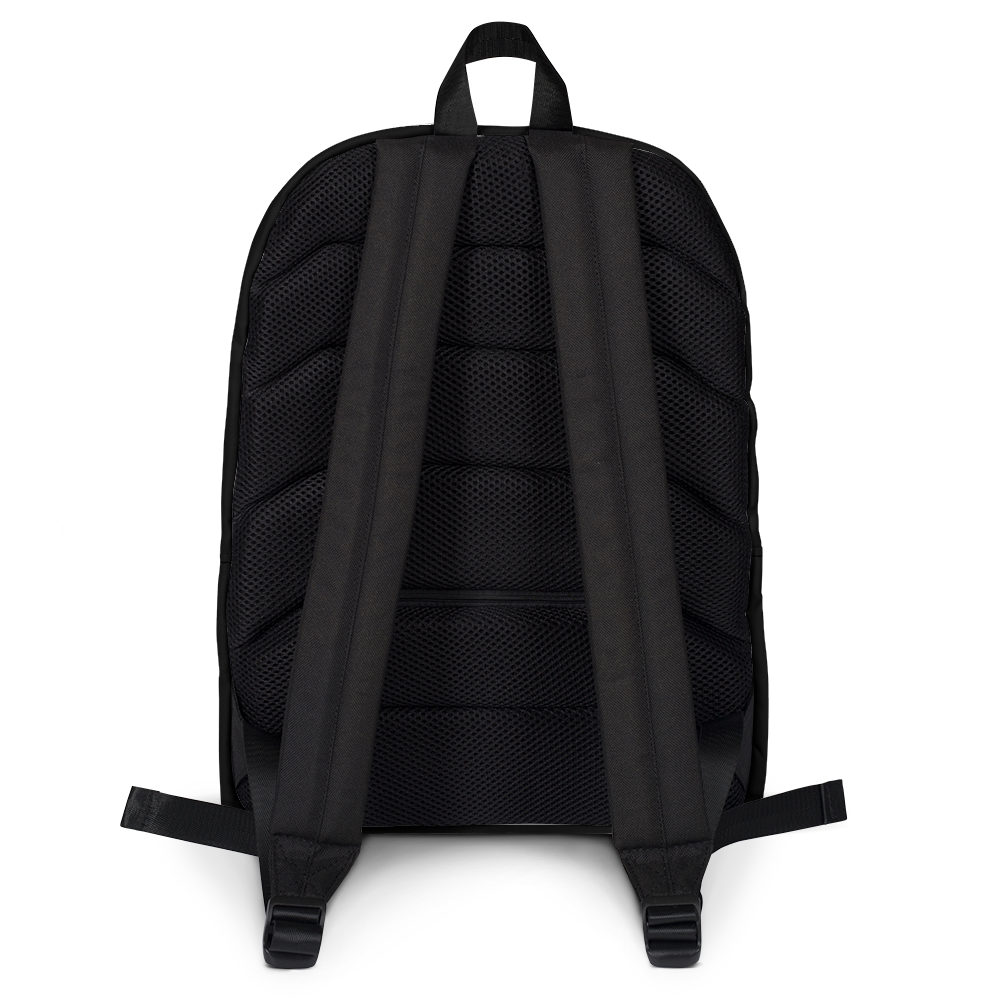 Moth Backpack in medium size, featuring water-resistant polyester, multiple pockets including a laptop compartment, and padded ergonomic straps.