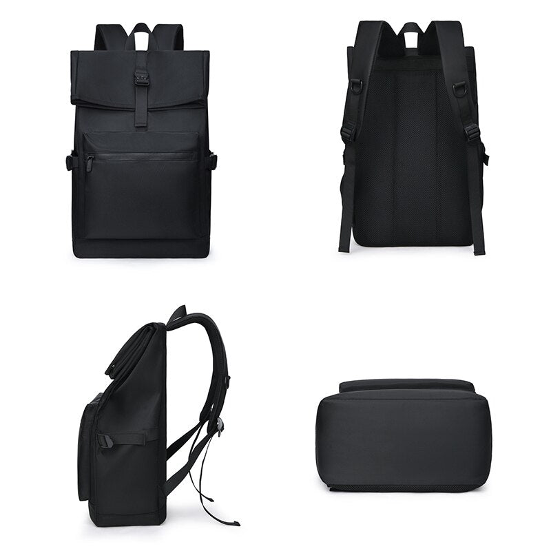 Multifunctional Business Backpack for Men made of high-quality nylon, featuring a sleek design with multiple compartments and a comfortable carrying system.