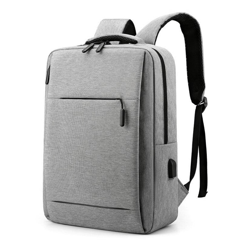 Multifunctional Man Backpack made of waterproof nylon, featuring a large capacity and USB charging port, ideal for business and casual use.