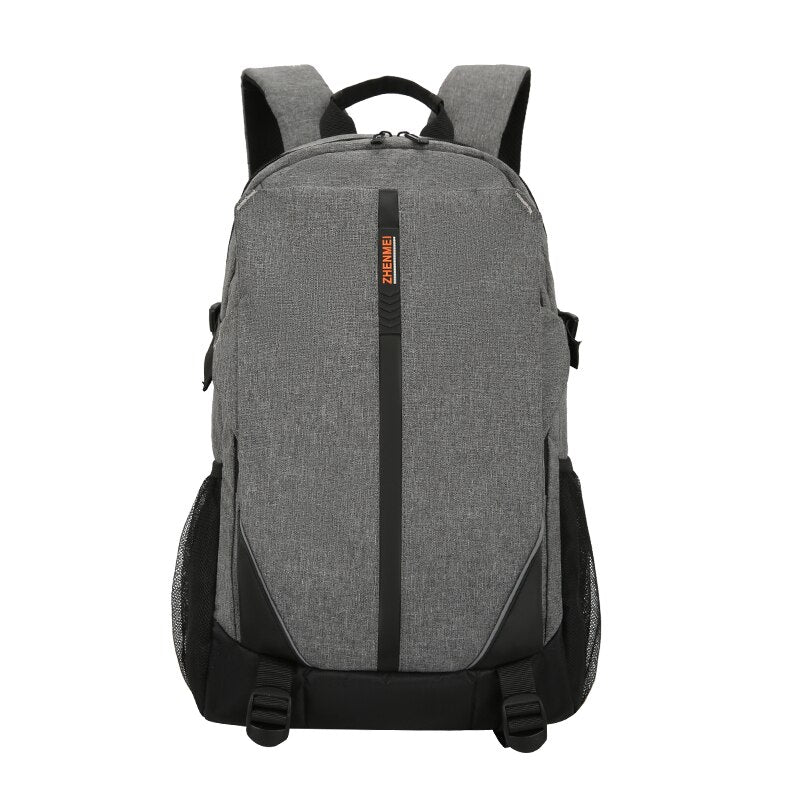 New Male Backpack made of luxury waterproof nylon, featuring multiple pockets and a sleek design, ideal for business and travel.