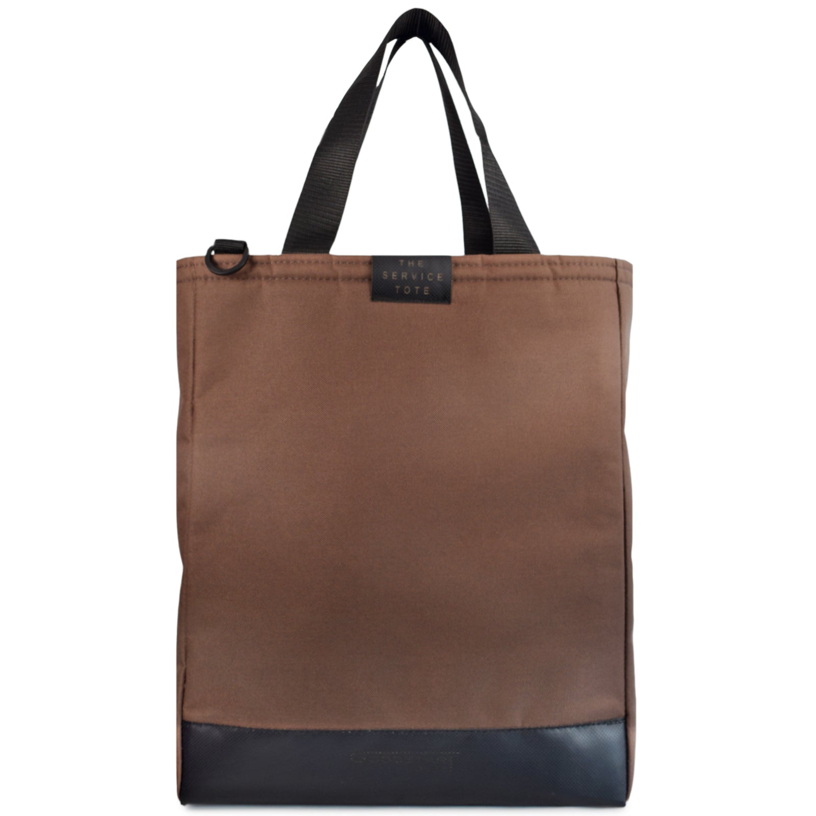 Brown padded service tote bag designed for comfort and durability, perfect for shopping and everyday use.