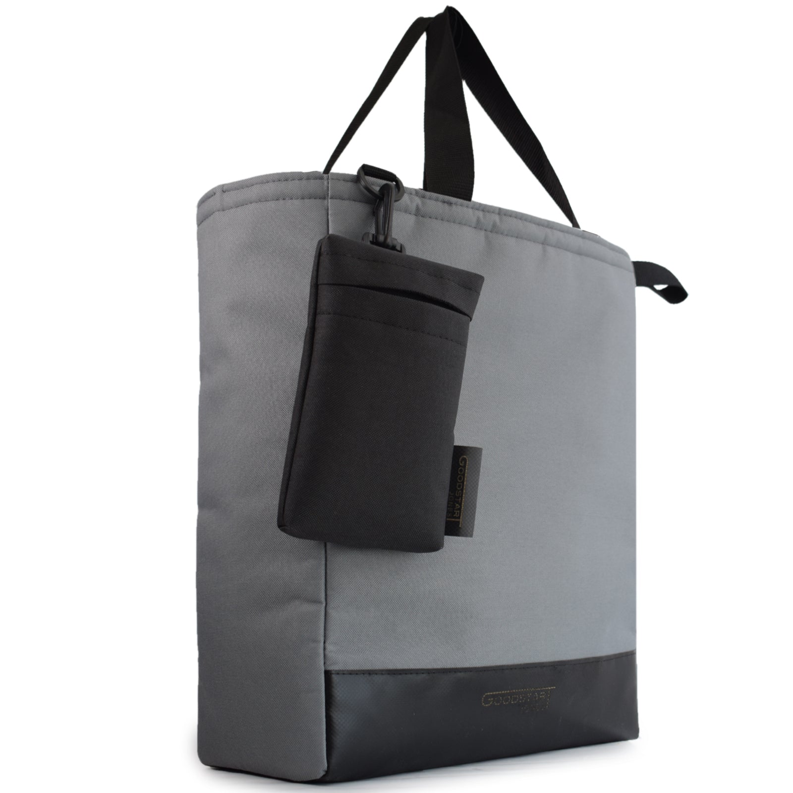 Padded SERVICE Tote Bag in GREY, featuring cushioned handles and a spacious interior for versatile use.