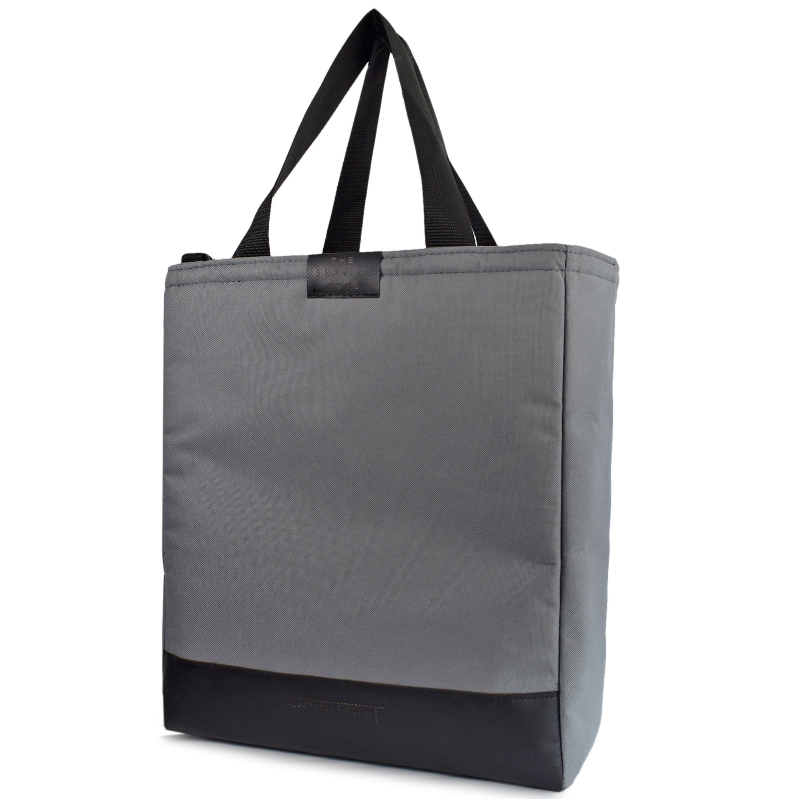 Padded SERVICE Tote Bag in GREY, featuring cushioned handles and a spacious interior for versatile use.