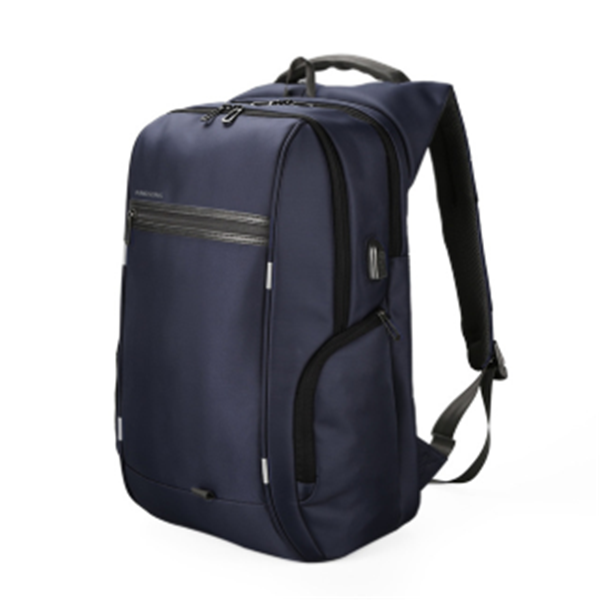 Pure Color Large Laptop Backpack featuring a USB charging port, designed for durability and style, suitable for both genders.