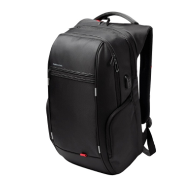 Pure Color Large Laptop Backpack featuring a USB charging port, designed for durability and style, suitable for both genders.