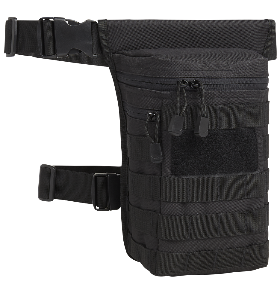 Side Kick Bag Molle in durable 600DEN polyester with adjustable belts and multiple compartments for storage.