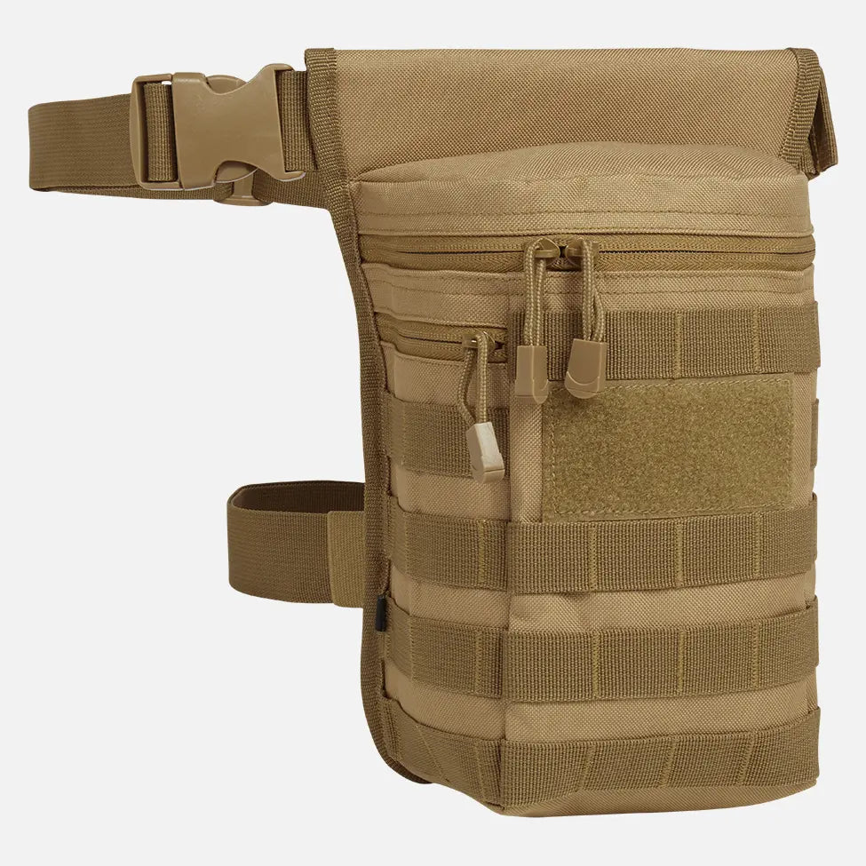 Side Kick Bag Molle in durable 600DEN polyester with adjustable belts and multiple compartments for storage.