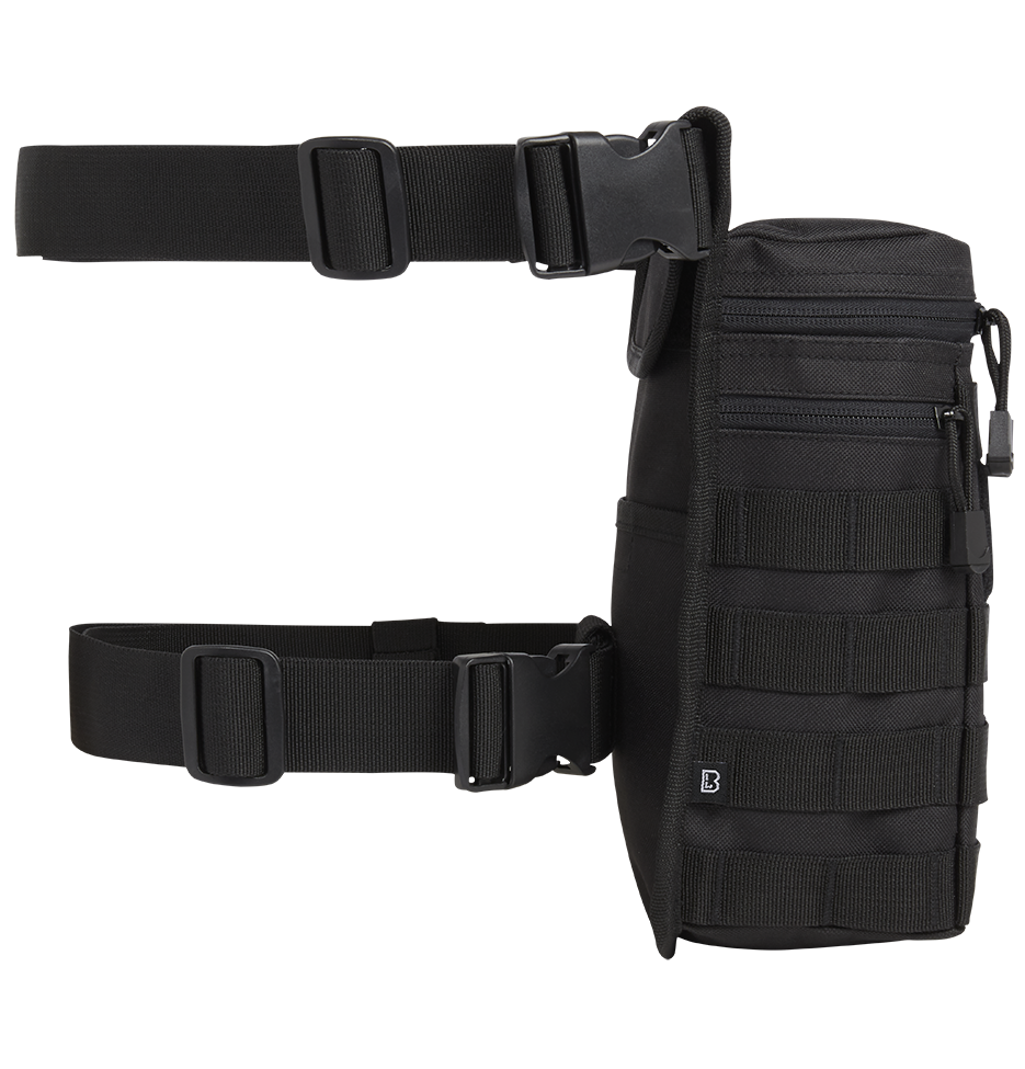 Side Kick Bag Molle in durable 600DEN polyester with adjustable belts and multiple compartments for storage.