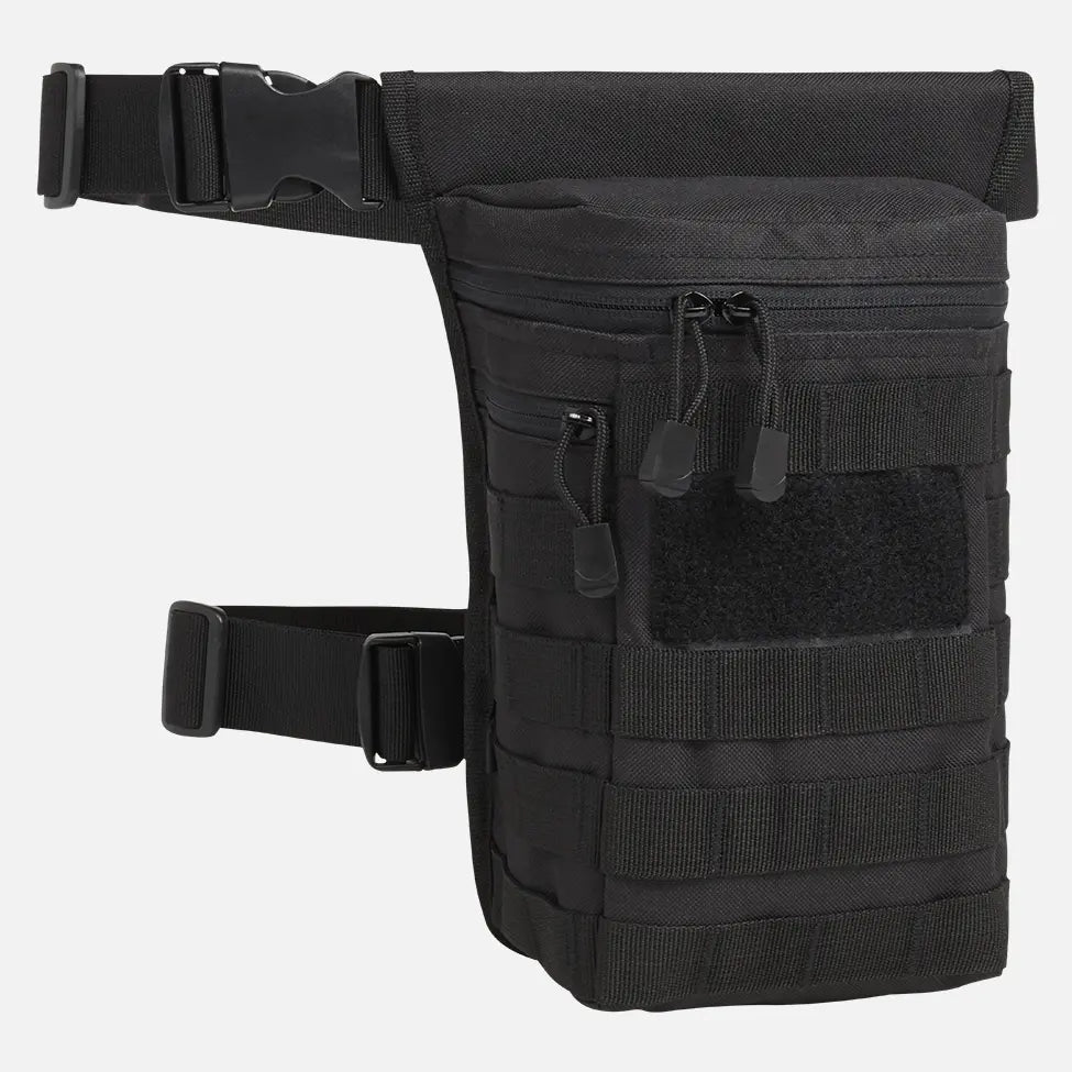 Side Kick Bag Molle in durable 600DEN polyester with adjustable belts and multiple compartments for storage.