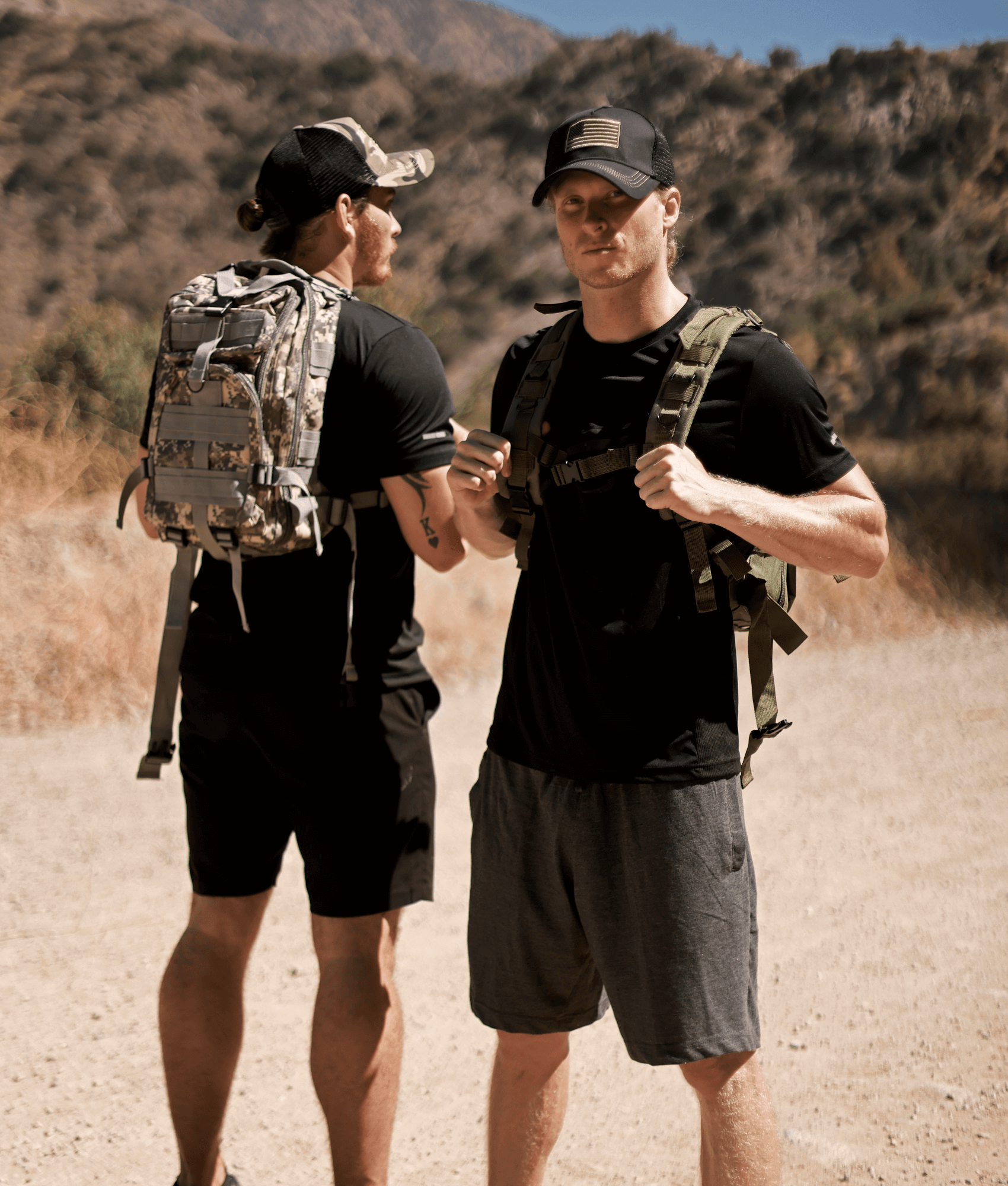 Tactical 25L Molle Backpack in olive green with multiple compartments and adjustable straps, ideal for outdoor activities and daily use.