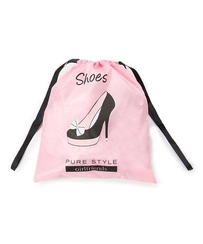 A stylish Travel Drawstring Bag designed for organizing shoes, lingerie, and laundry, featuring a durable fabric and a secure drawstring closure.