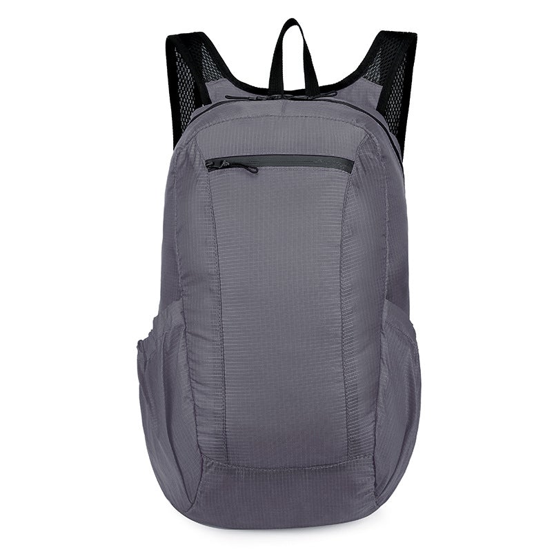 A waterproof foldable outdoor backpack made of durable nylon, featuring a spacious design and lightweight construction, ideal for outdoor activities.