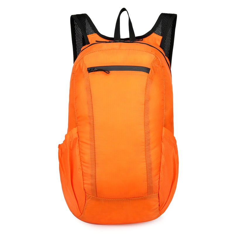 A waterproof foldable outdoor backpack made of durable nylon, featuring a spacious design and lightweight construction, ideal for outdoor activities.