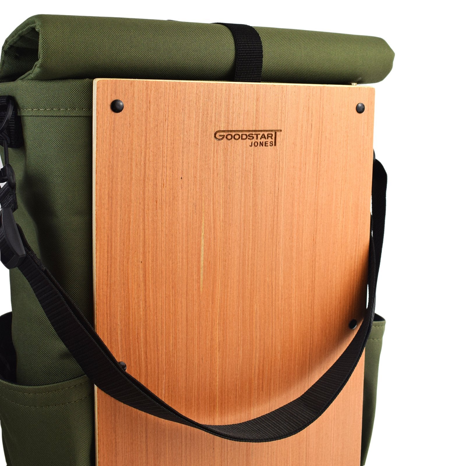 Woodsack XL Backpack in Olive Green, spacious and durable design with padded straps.