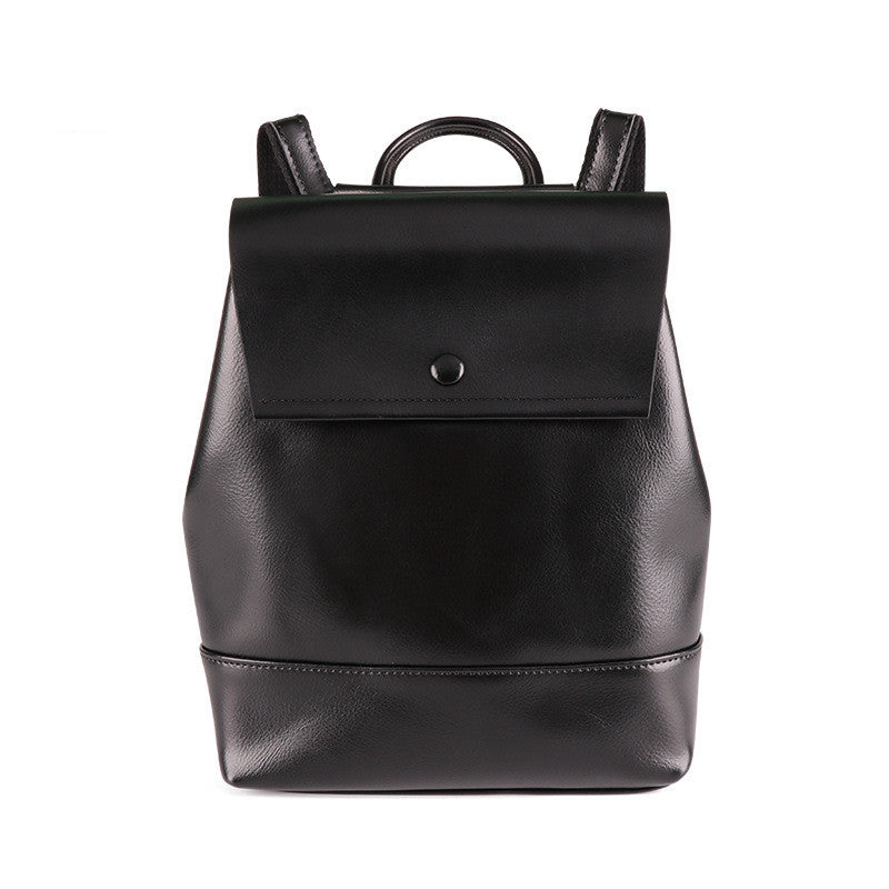 A stylish Women's Fashion Large Capacity Multi-Function Retro Backpack made of leather, featuring a vintage design and spacious interior.