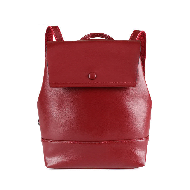 A stylish Women's Fashion Large Capacity Multi-Function Retro Backpack made of leather, featuring a vintage design and spacious interior.