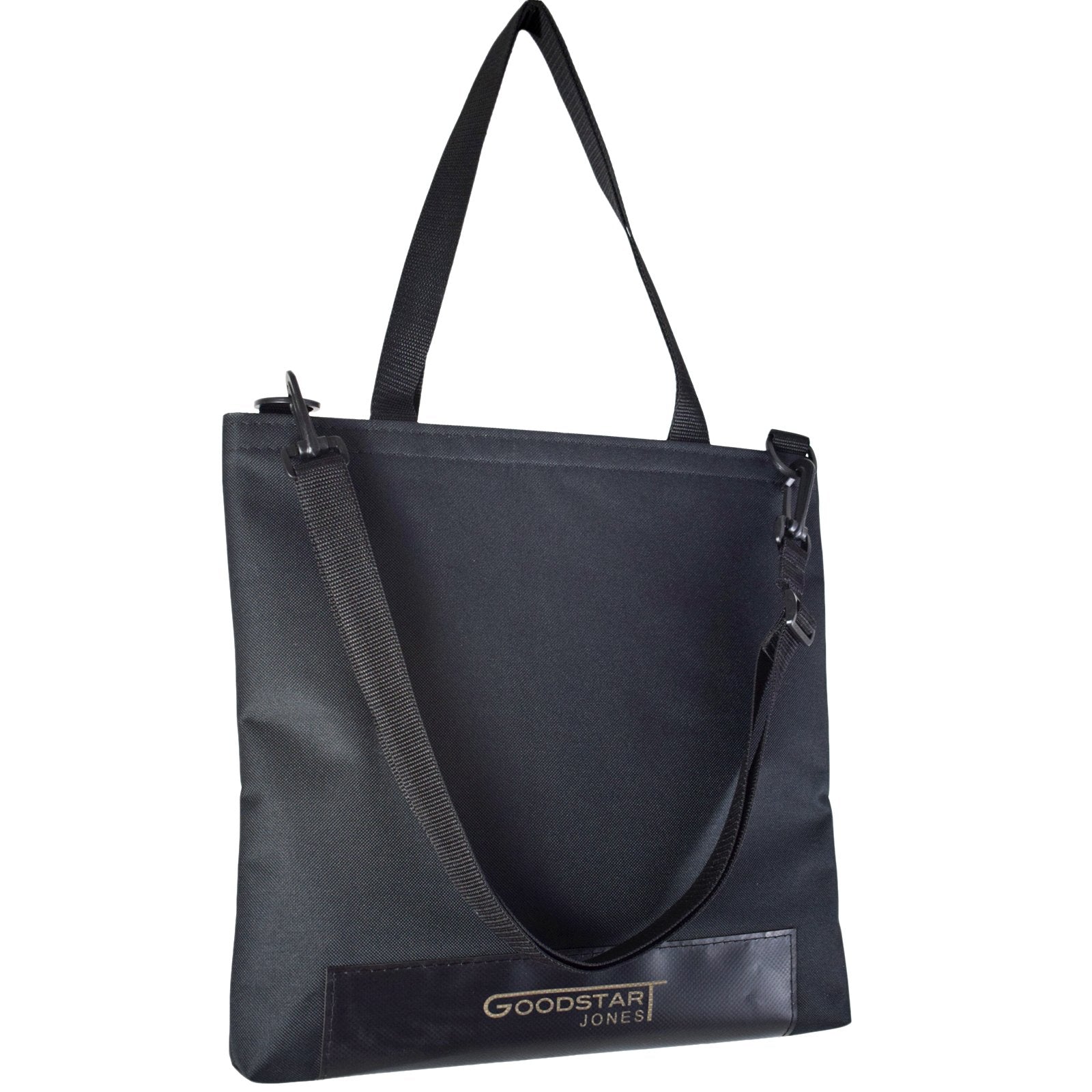 WORK Tote Bag in BLACK, showcasing its compact design and durable materials, perfect for everyday use.