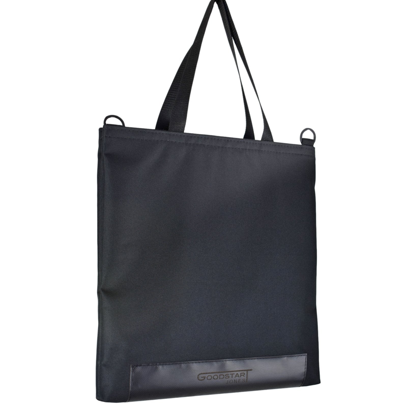 WORK Tote Bag in BLACK, showcasing its compact design and durable materials, perfect for everyday use.