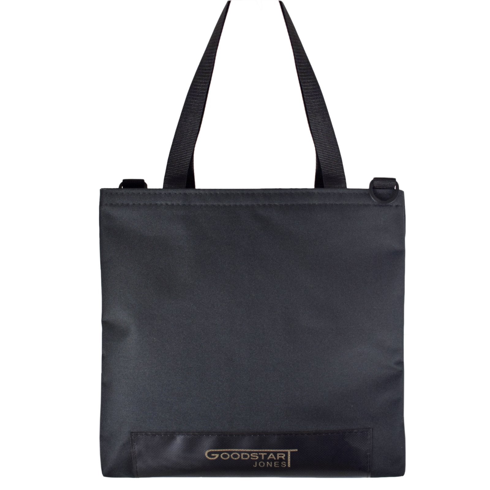 WORK Tote Bag in BLACK, showcasing its compact design and durable materials, perfect for everyday use.