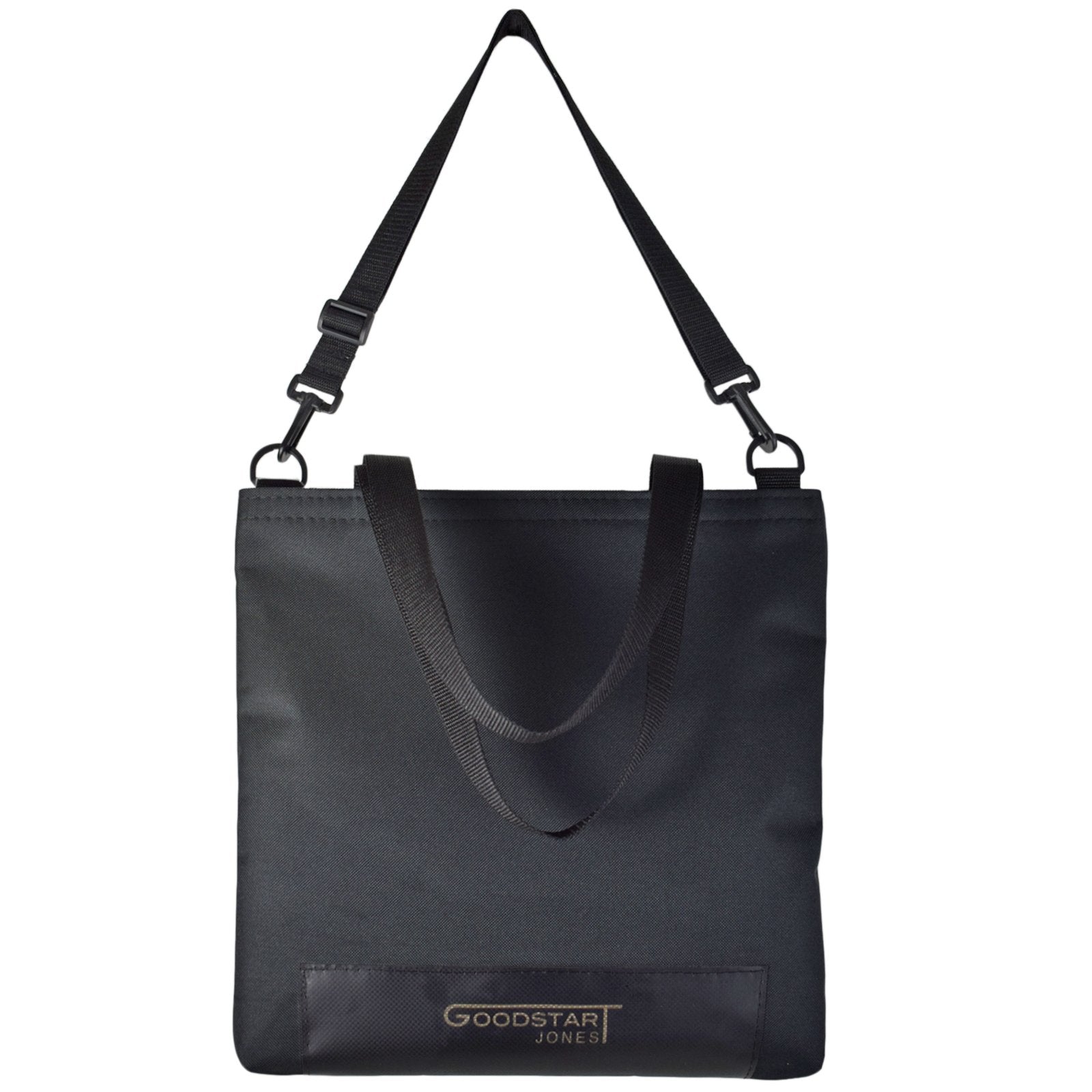 WORK Tote Bag in BLACK, showcasing its compact design and durable materials, perfect for everyday use.