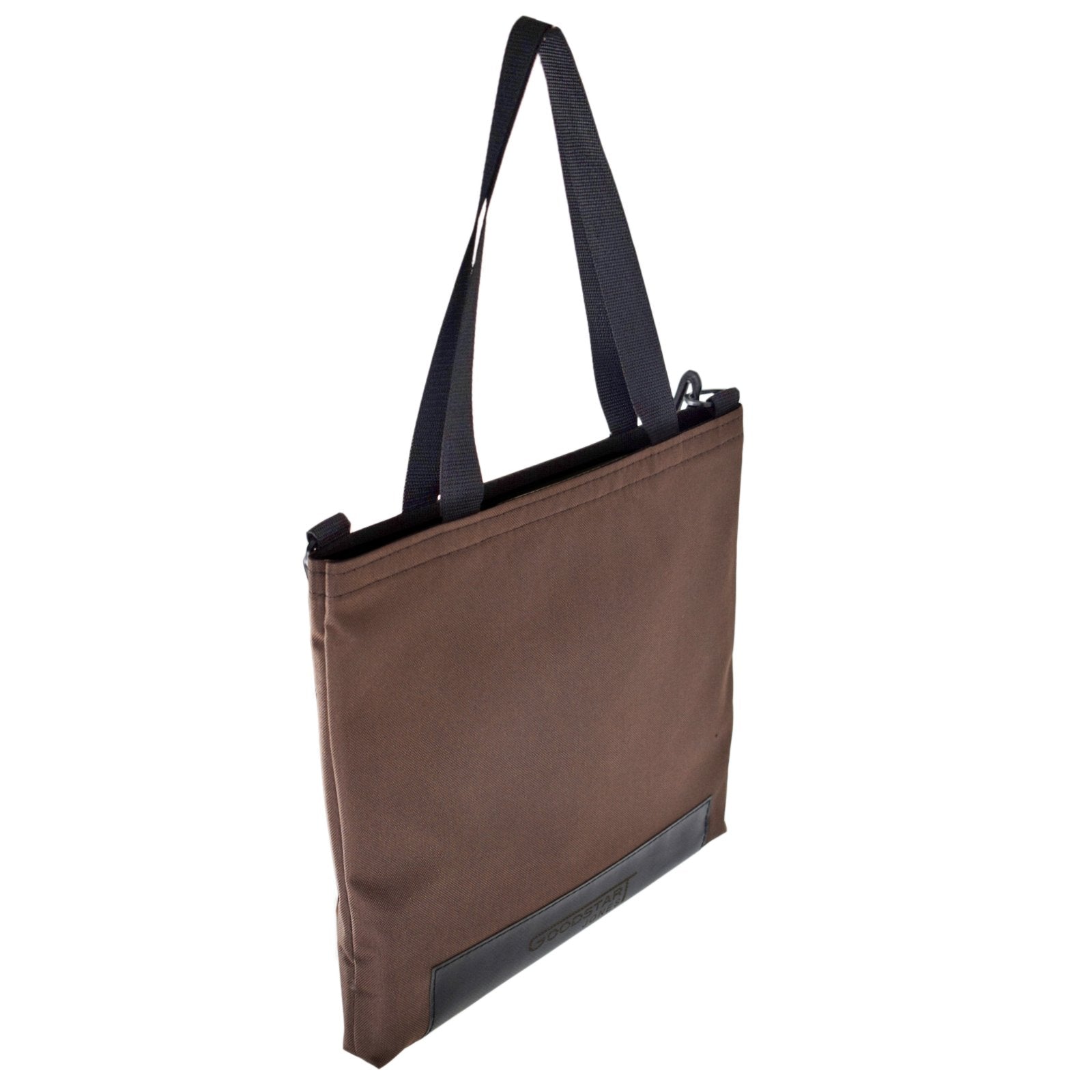 Brown WORK Tote Bag showcasing its compact and durable design, perfect for everyday use.