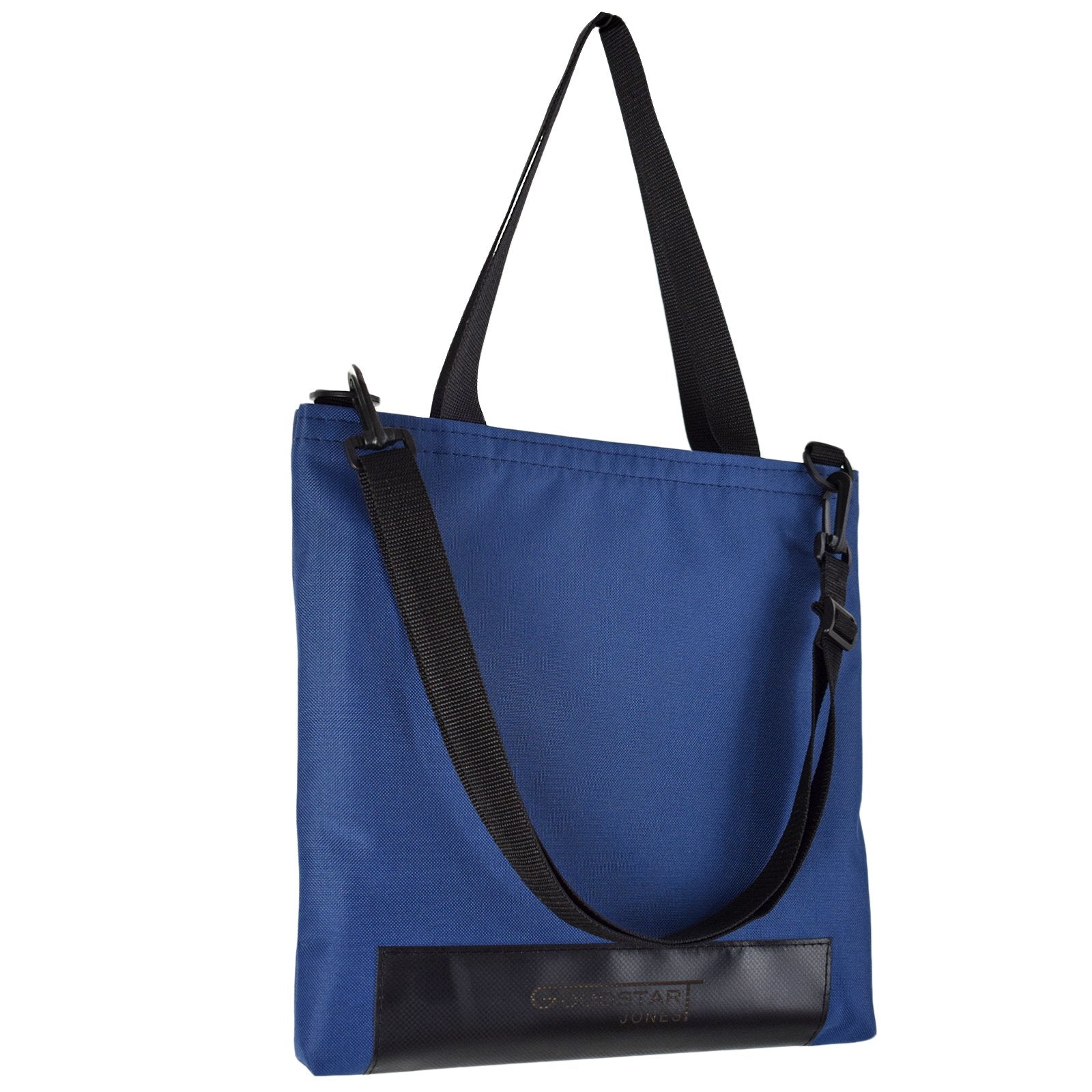 Navy blue WORK Tote Bag showcasing its compact and durable design, perfect for everyday use.