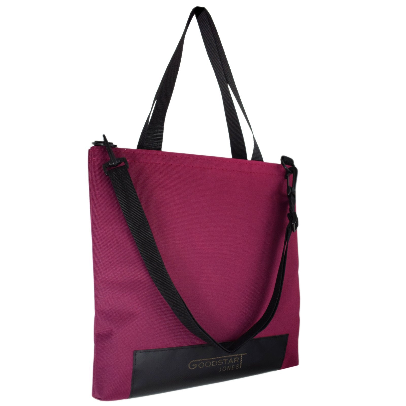 WORK Tote Bag in WINE color, showcasing its compact and stylish design, perfect for everyday use.