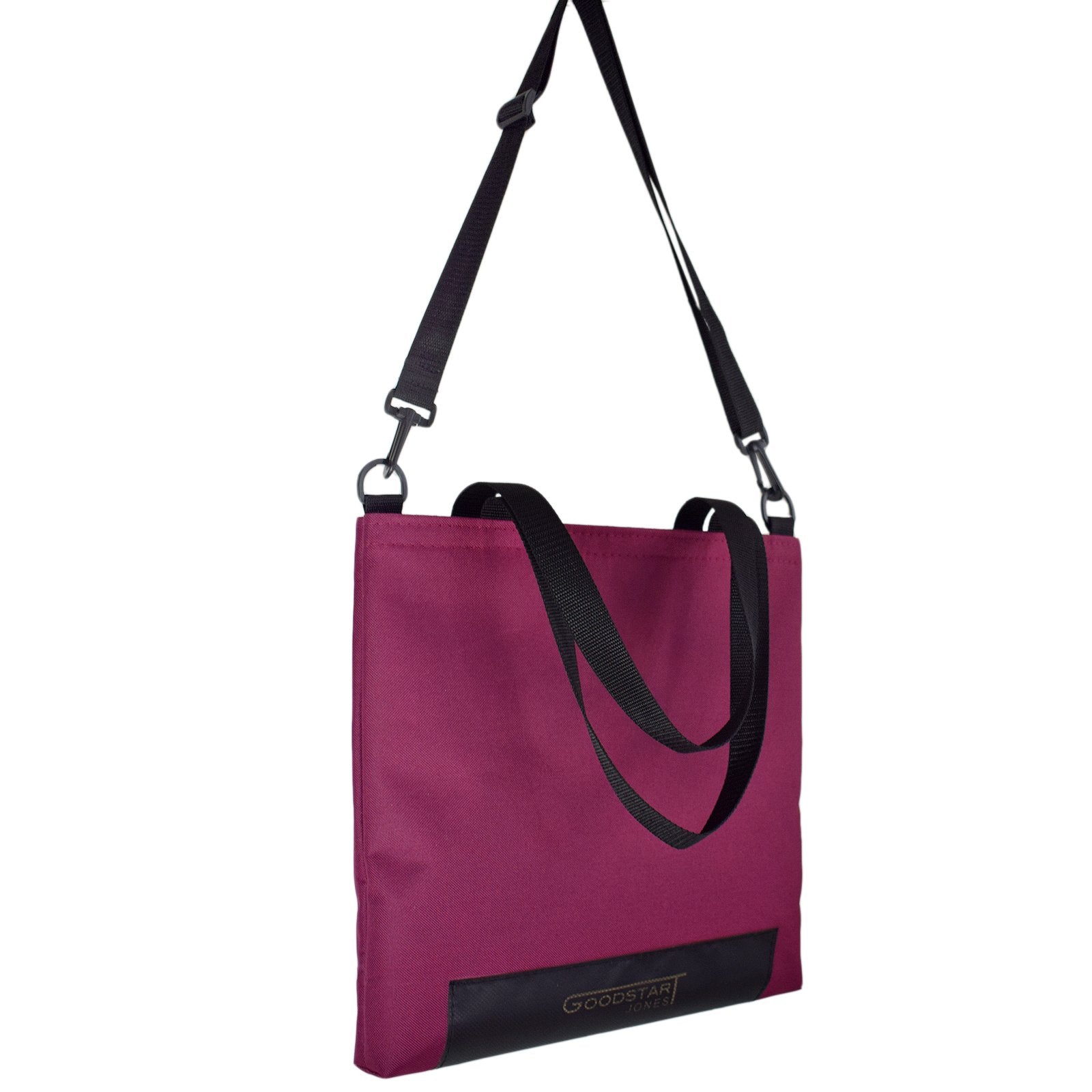 WORK Tote Bag in WINE color, showcasing its compact and stylish design, perfect for everyday use.