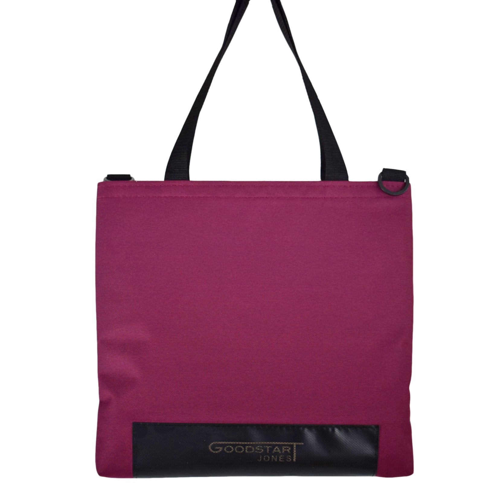 WORK Tote Bag in WINE color, showcasing its compact and stylish design, perfect for everyday use.