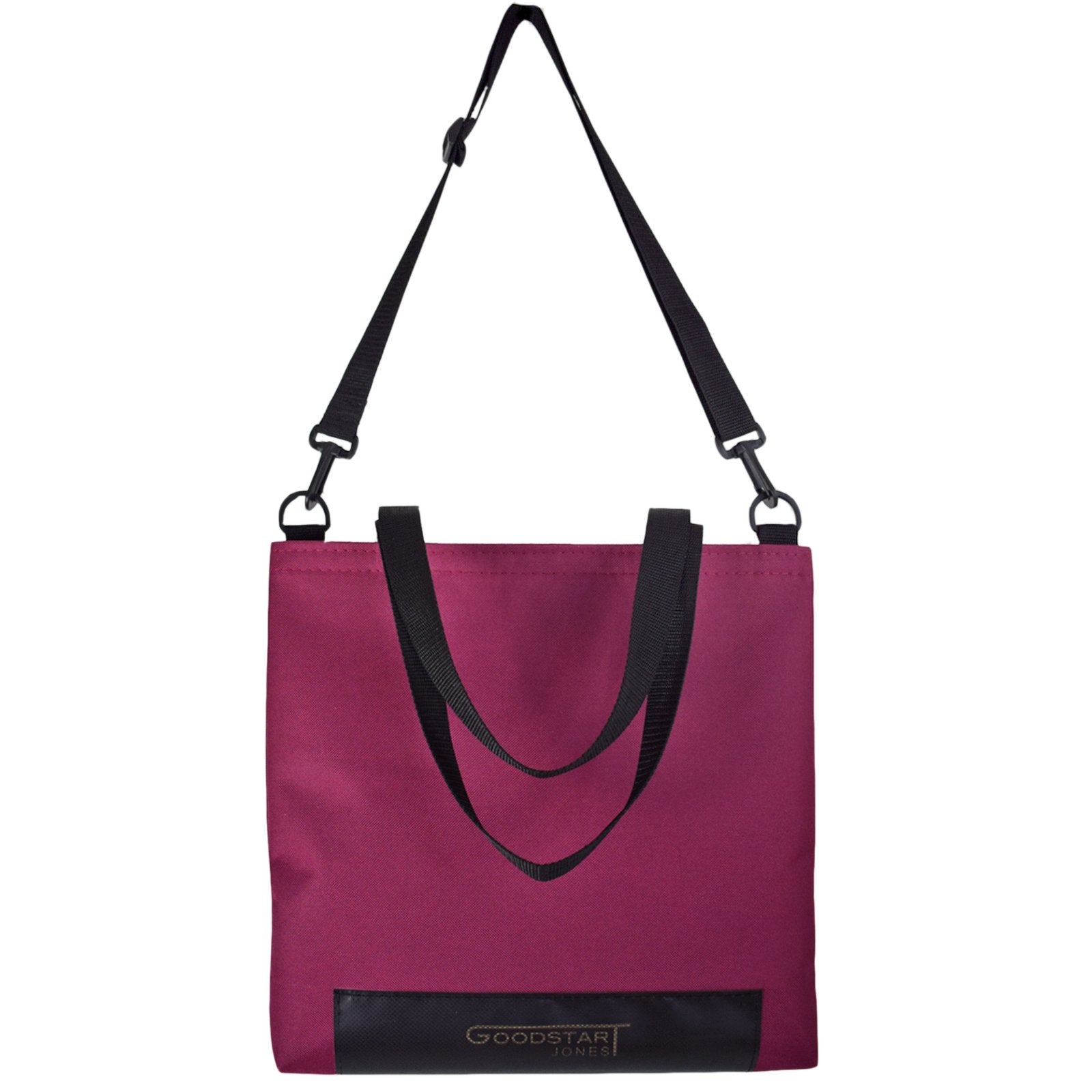 WORK Tote Bag in WINE color, showcasing its compact and stylish design, perfect for everyday use.