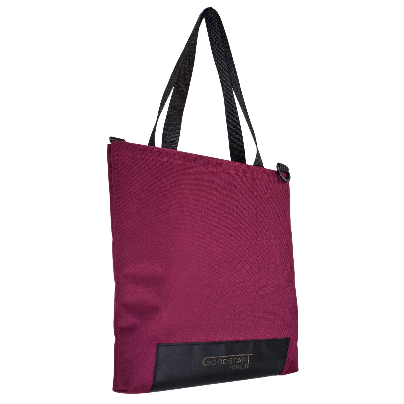 WORK Tote Bag in WINE color, showcasing its compact and stylish design, perfect for everyday use.