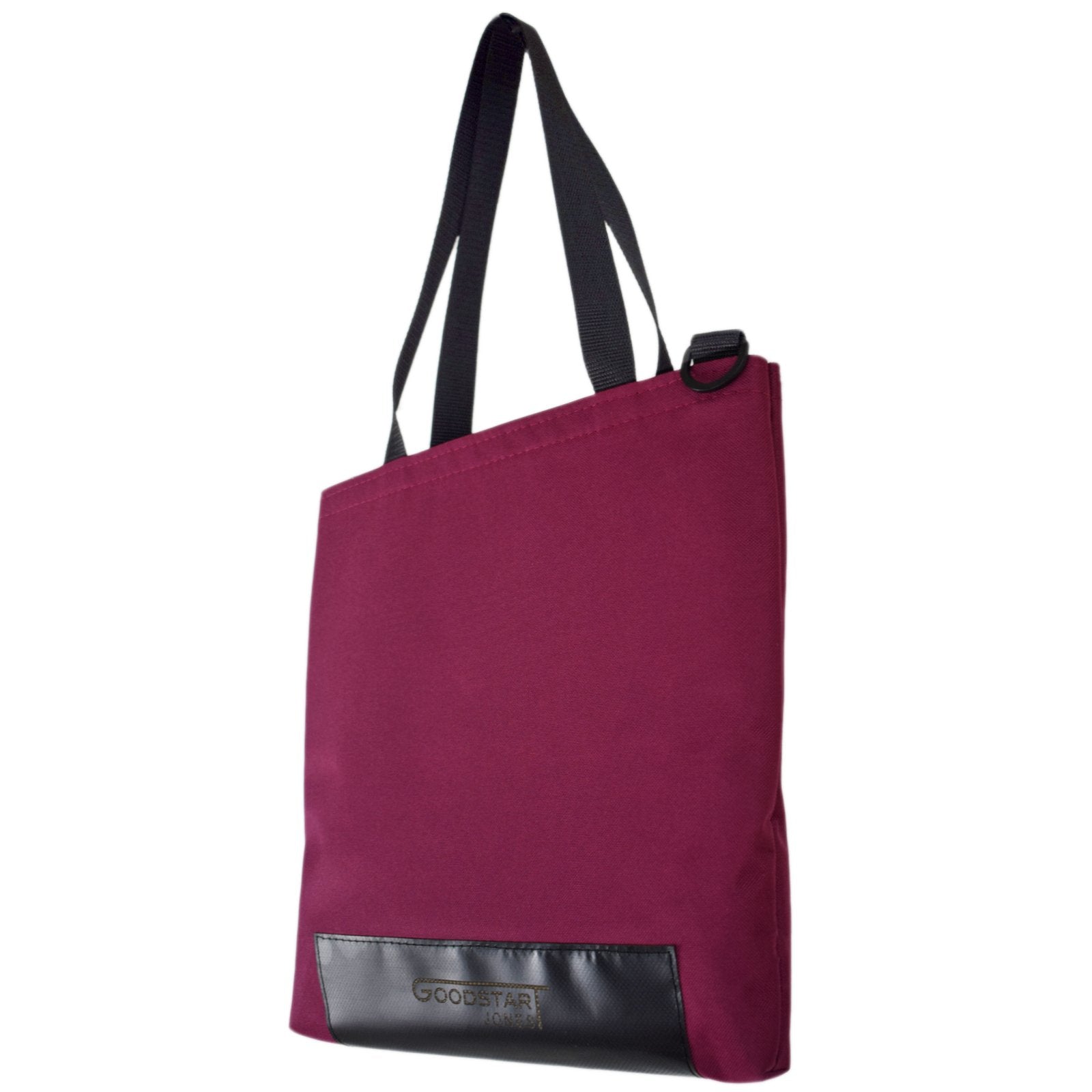 WORK Tote Bag in WINE color, showcasing its compact and stylish design, perfect for everyday use.