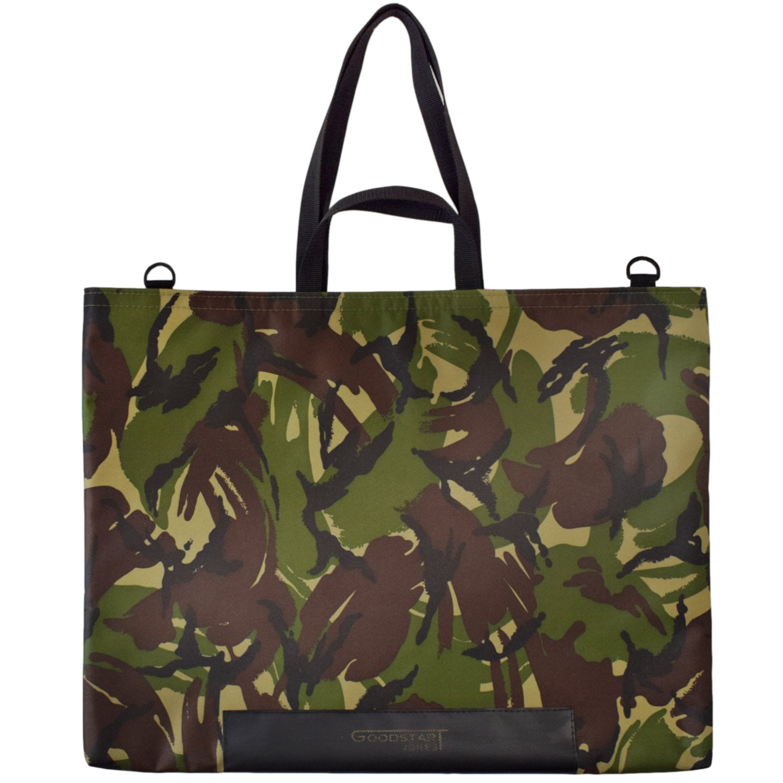 XL Tote Bag Shopper in CAMO, showcasing its spacious design and stylish camouflage pattern.