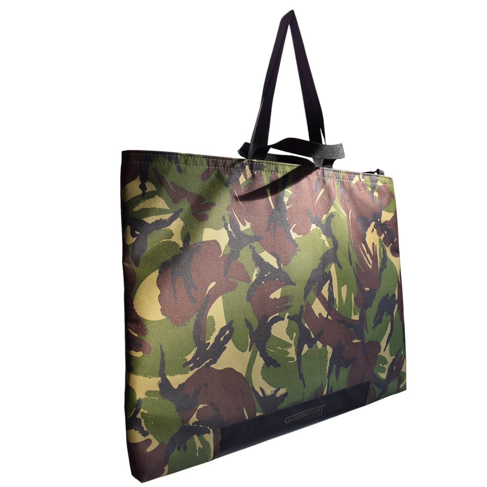 XL Tote Bag Shopper in CAMO, showcasing its spacious design and stylish camouflage pattern.