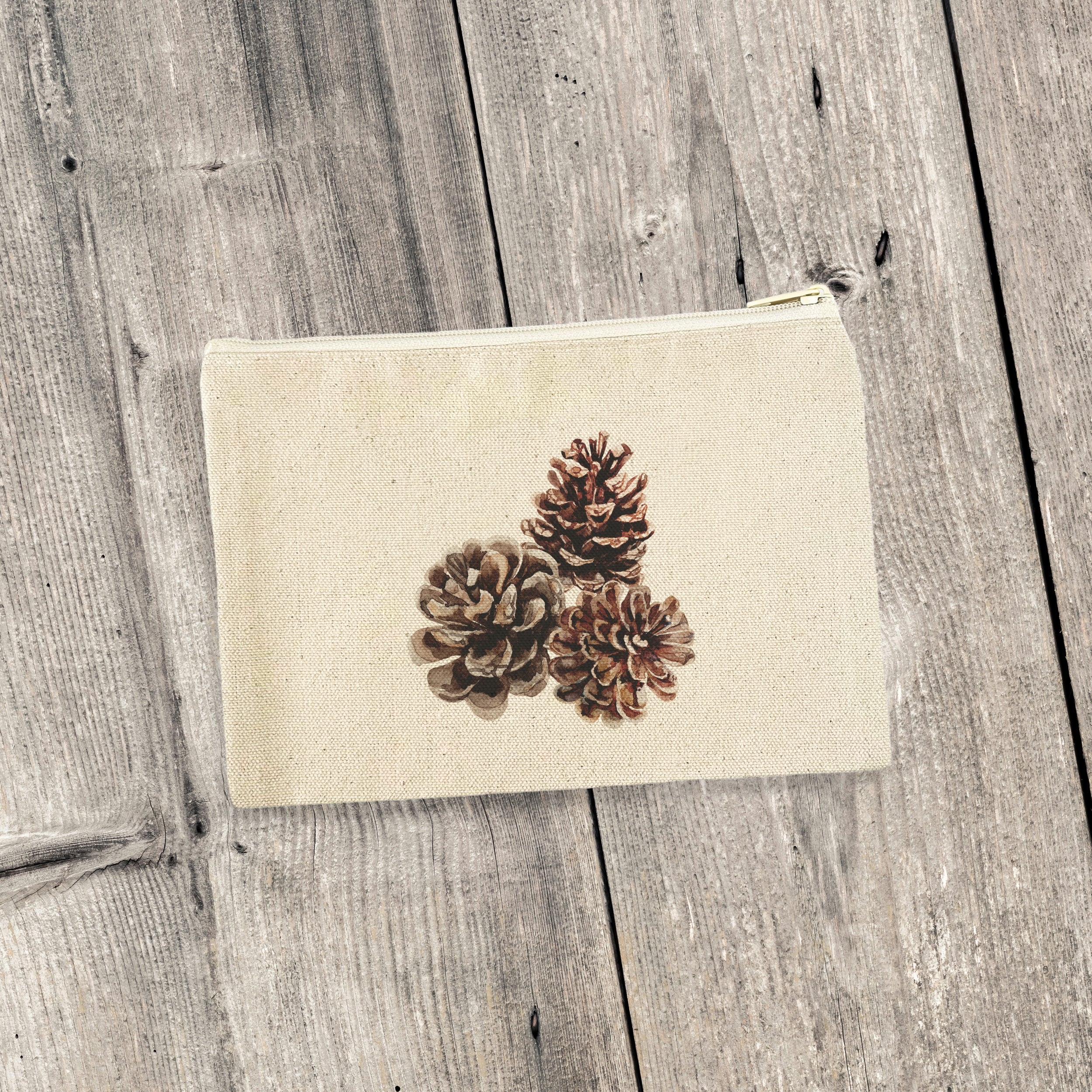 Main Pinecones - Canvas Zipper Pouch image