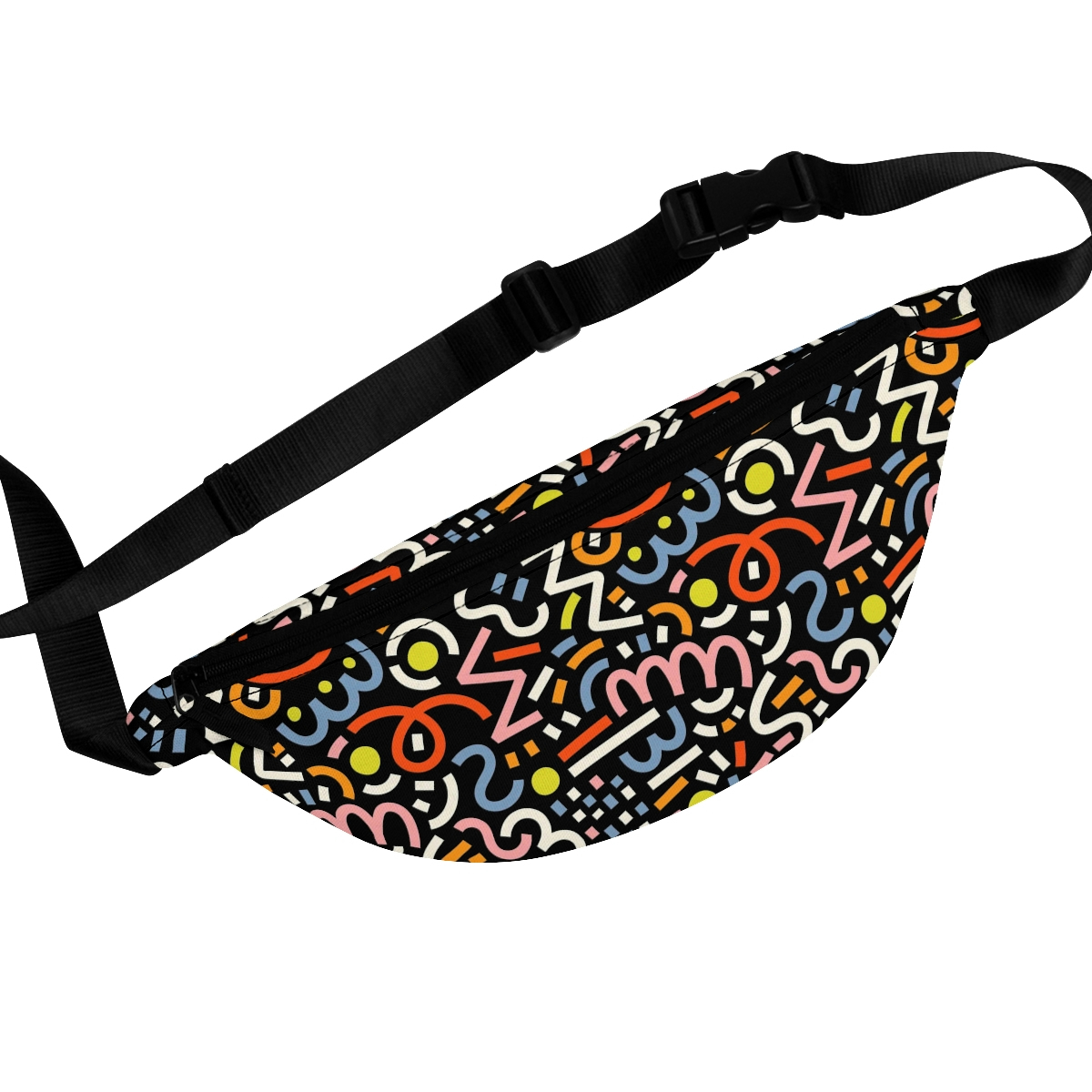 Colorful patterned fanny pack