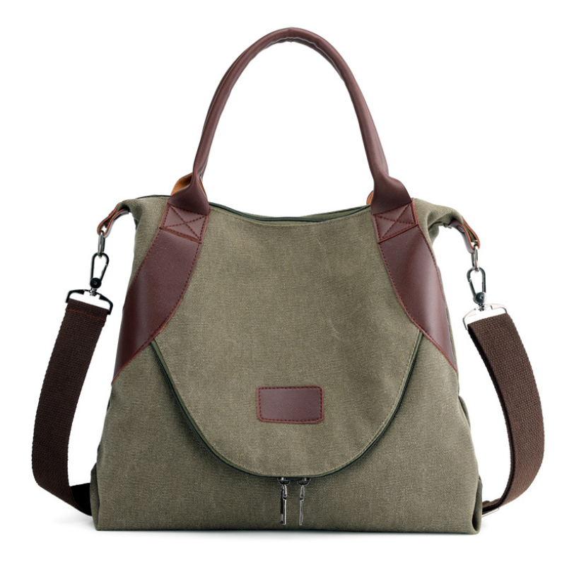 Stylish Canvas Female Casual Messenger Bag for Women, featuring durable fabric and spacious design, perfect for everyday use.