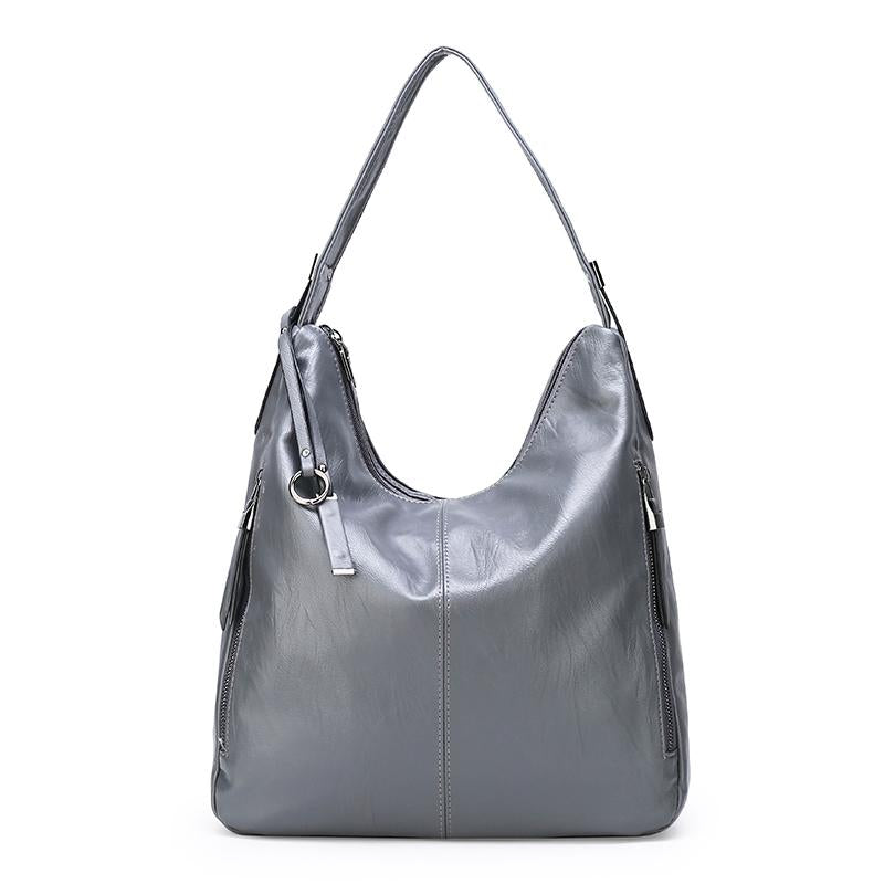 High Quality Soft Leather Shoulder Bag for young ladies, featuring a stylish design and spacious interior, made from durable PU leather.