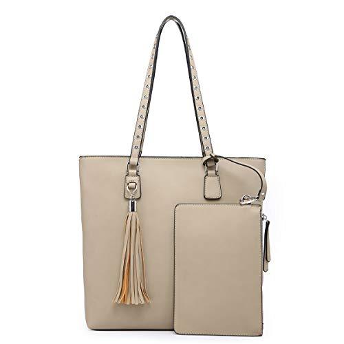 Large Shoulder Hobo Handbag with a small pouch, showcasing its stylish design and spacious interior.