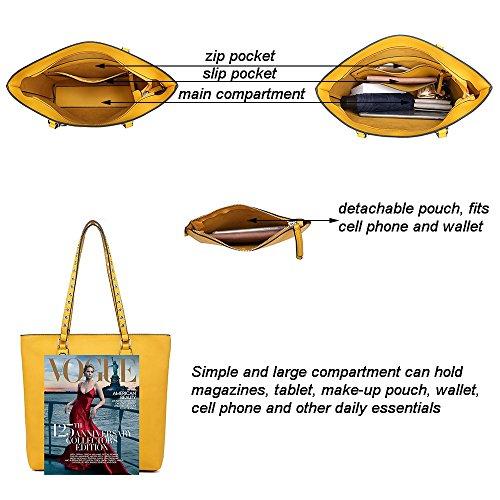 Large Shoulder Hobo Handbag in stylish design with a small detachable pouch, perfect for everyday use.