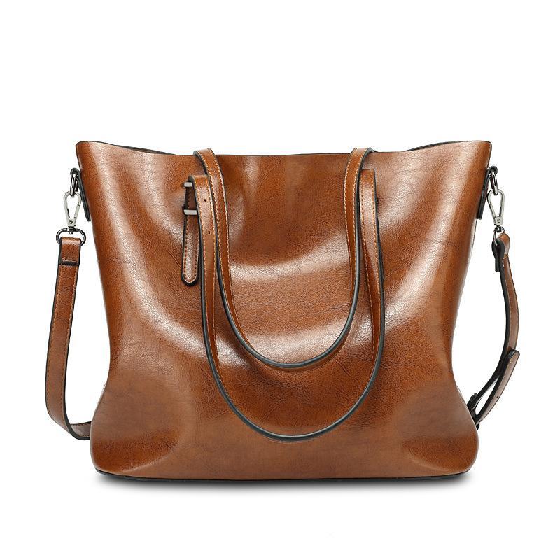 Leisure Fashion Simple Shoulder Bag for Ladies in stylish PU leather, featuring a comfortable shoulder strap and elegant alloy accents.