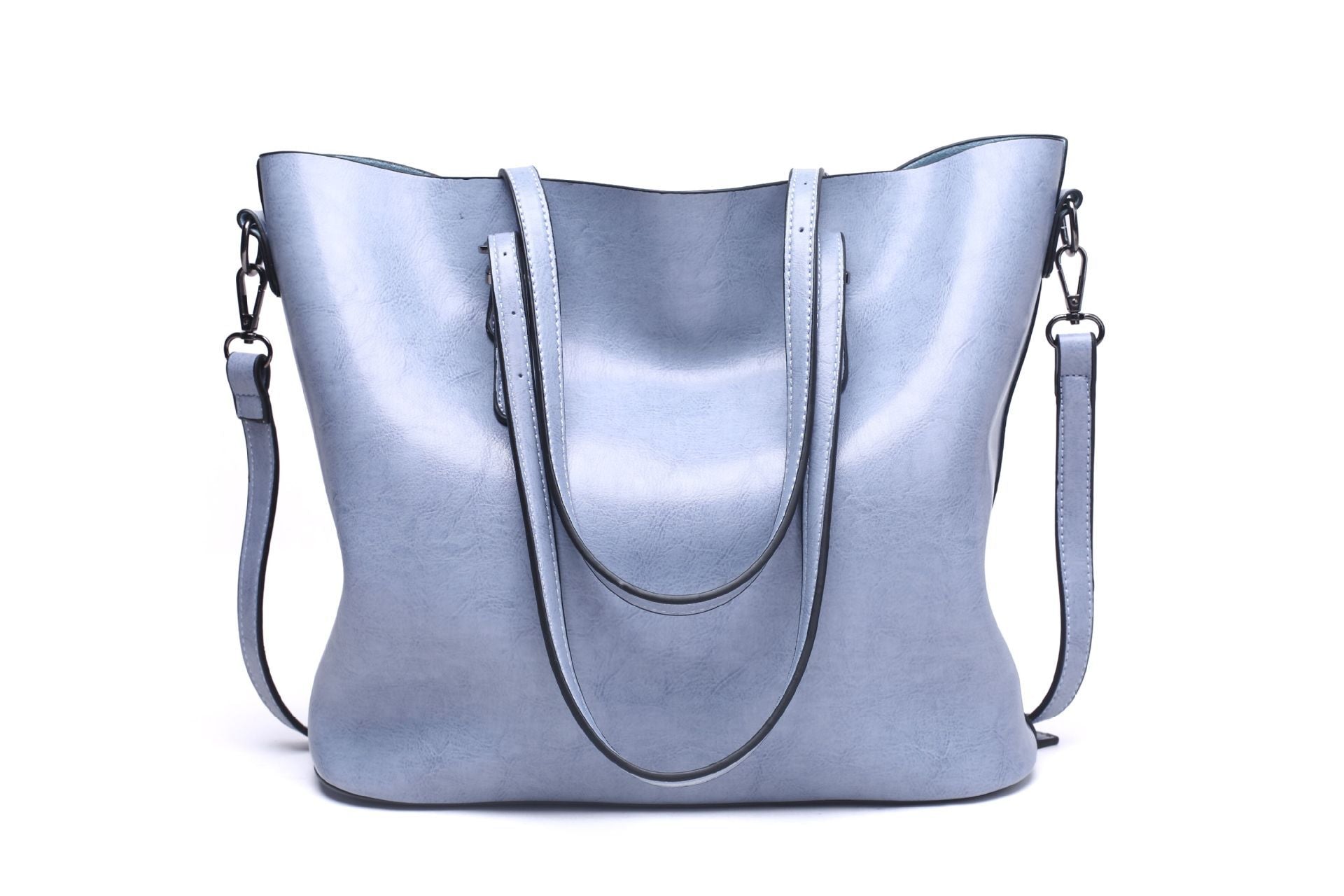 Leisure Fashion Simple Shoulder Bag for Ladies in stylish PU leather, featuring a comfortable shoulder strap and elegant alloy accents.