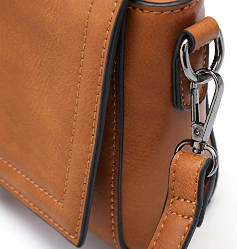 Mini crossbody bag square MT2705 TN in various colors, showcasing its compact design and adjustable strap.