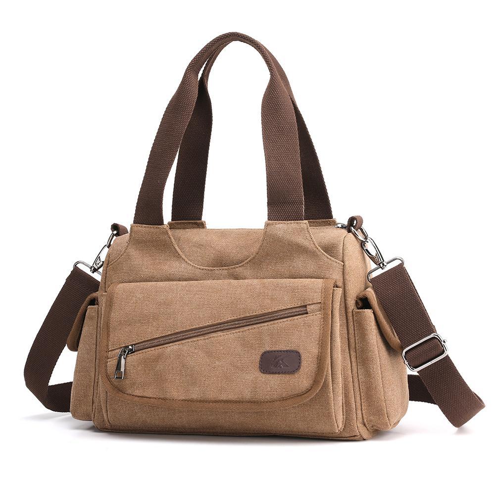 Unisex Casual Canvas Messenger Bag in a stylish design, showcasing its durable canvas fabric and spacious interior, perfect for trips.