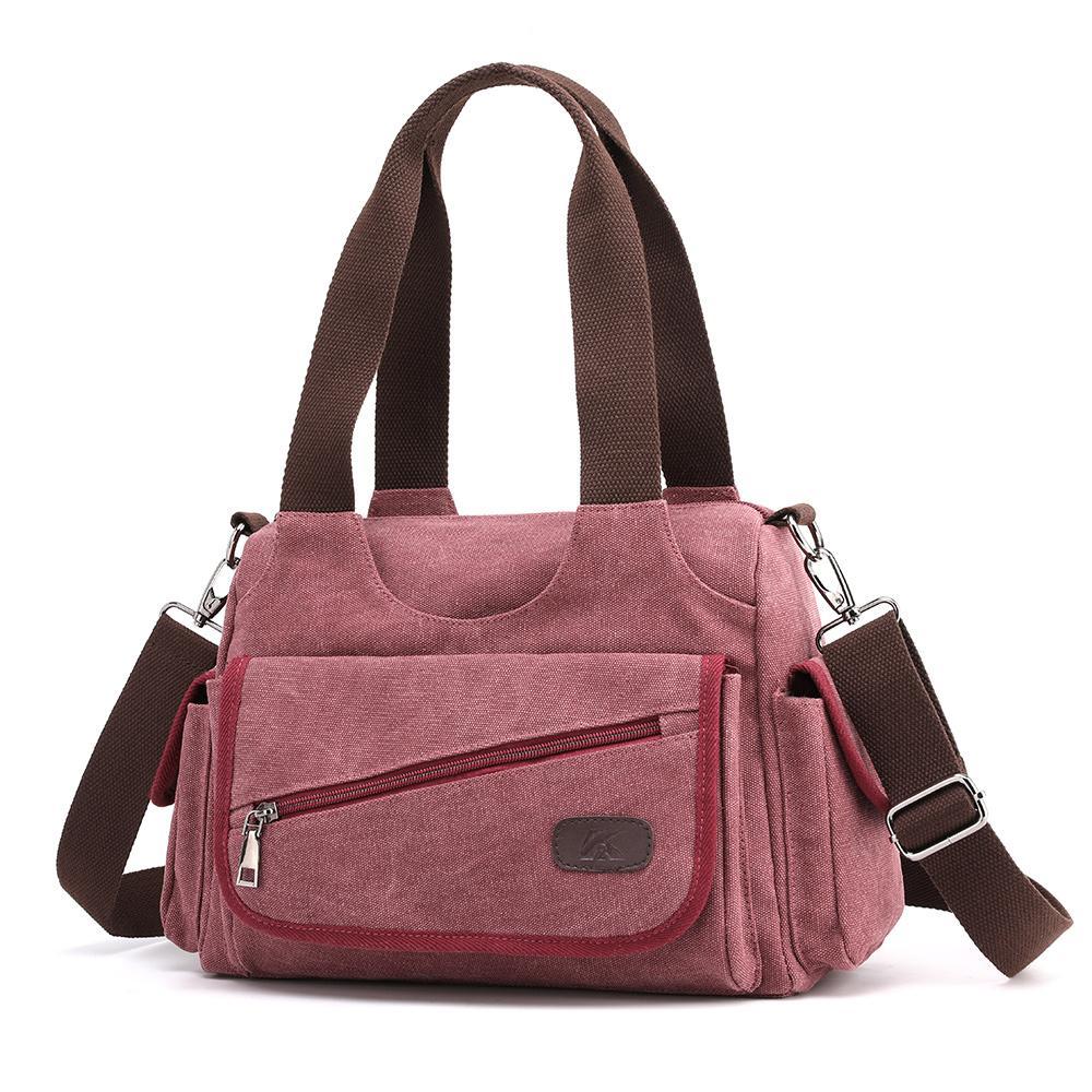 Unisex Casual Canvas Messenger Bag in a stylish design, showcasing its durable canvas fabric and spacious interior, perfect for trips.