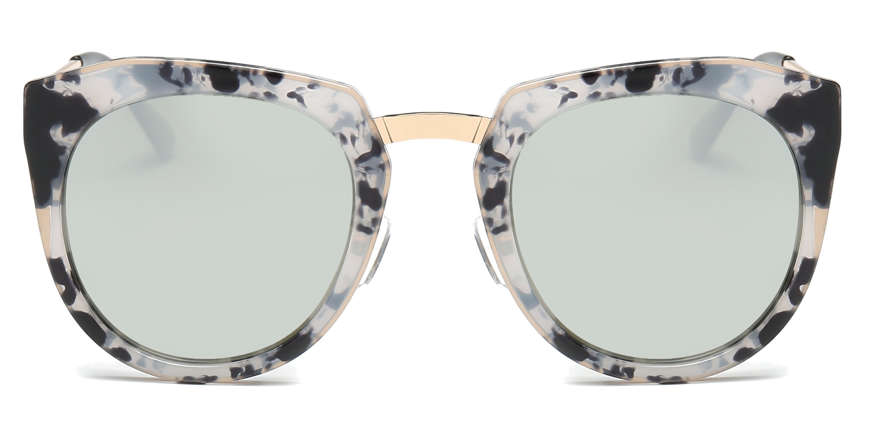 Adeline Women Oversize Cat Eye Fashion Sunglasses with polarized lenses and a stylish plastic frame, perfect for sunny days.